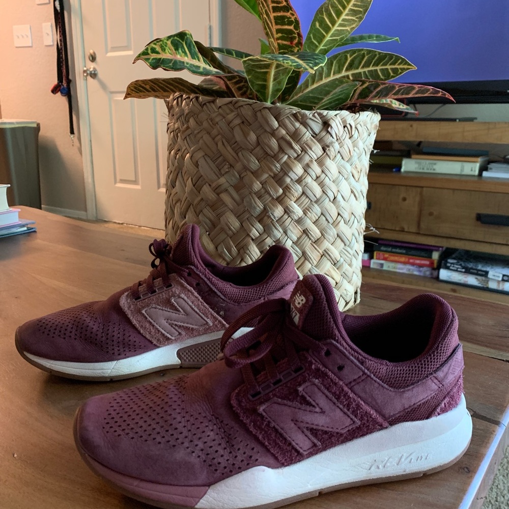 Maroon suede New Balance